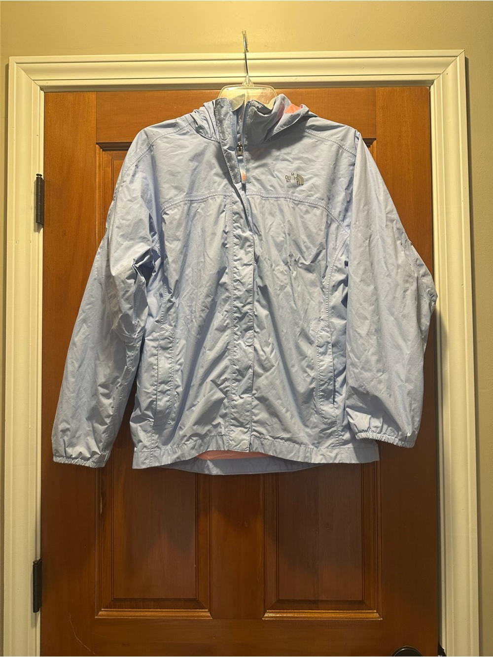 The North Face Girls' blue Mesh Lined rain Jacket